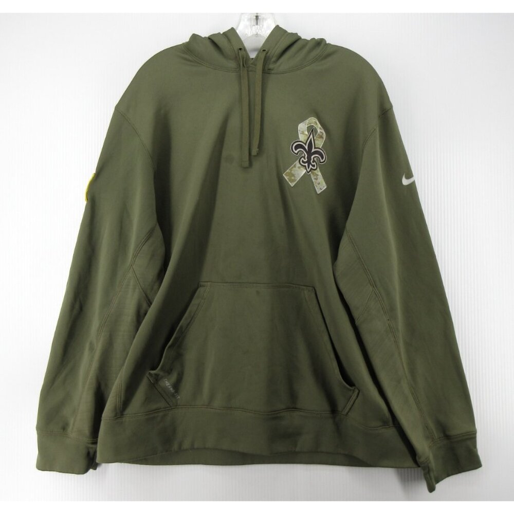 New Orleans Saints Salute To Service Sweatshirt Large Nike NFL On Field *